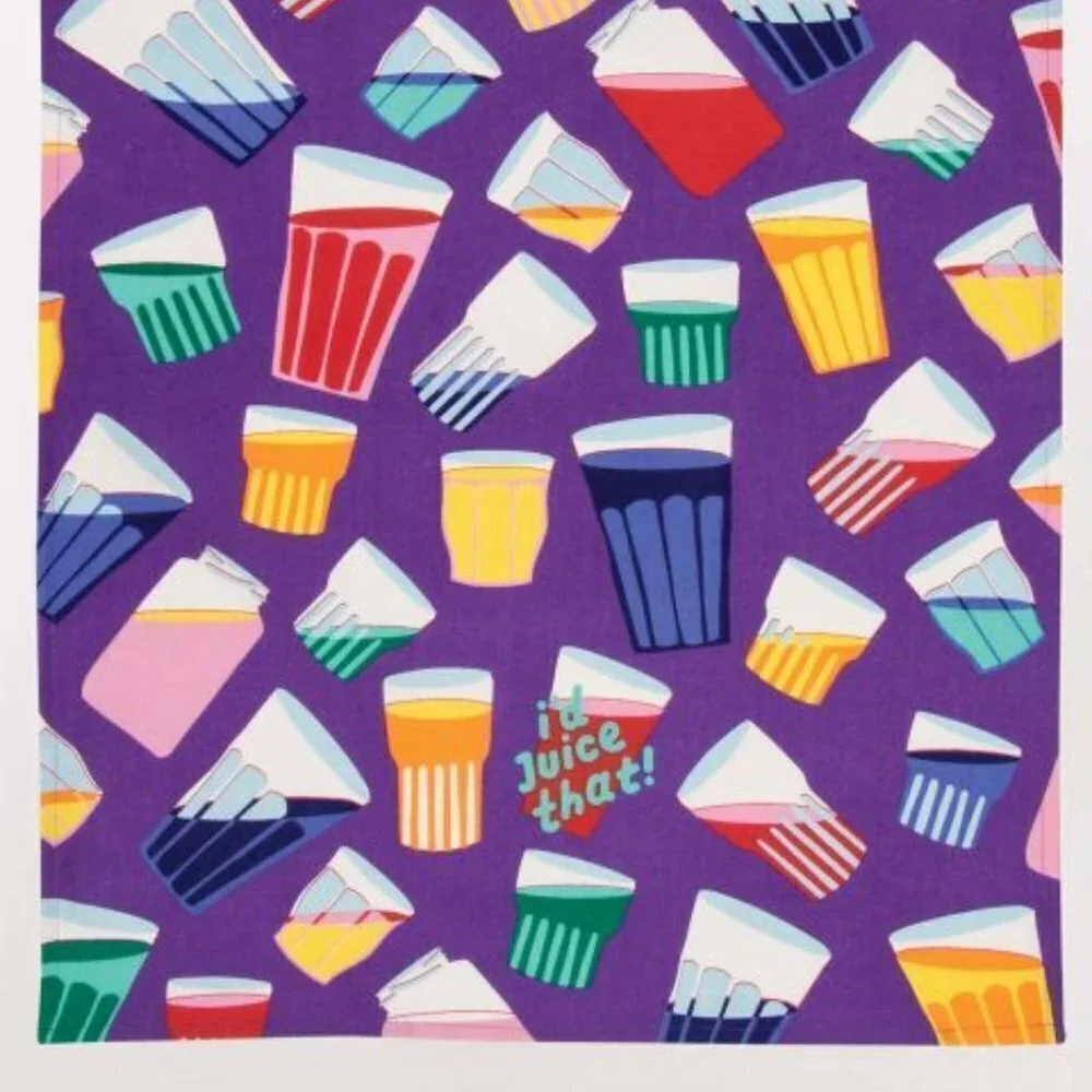 Dish Towel Towel--I'd Juice That!-- Blue Q